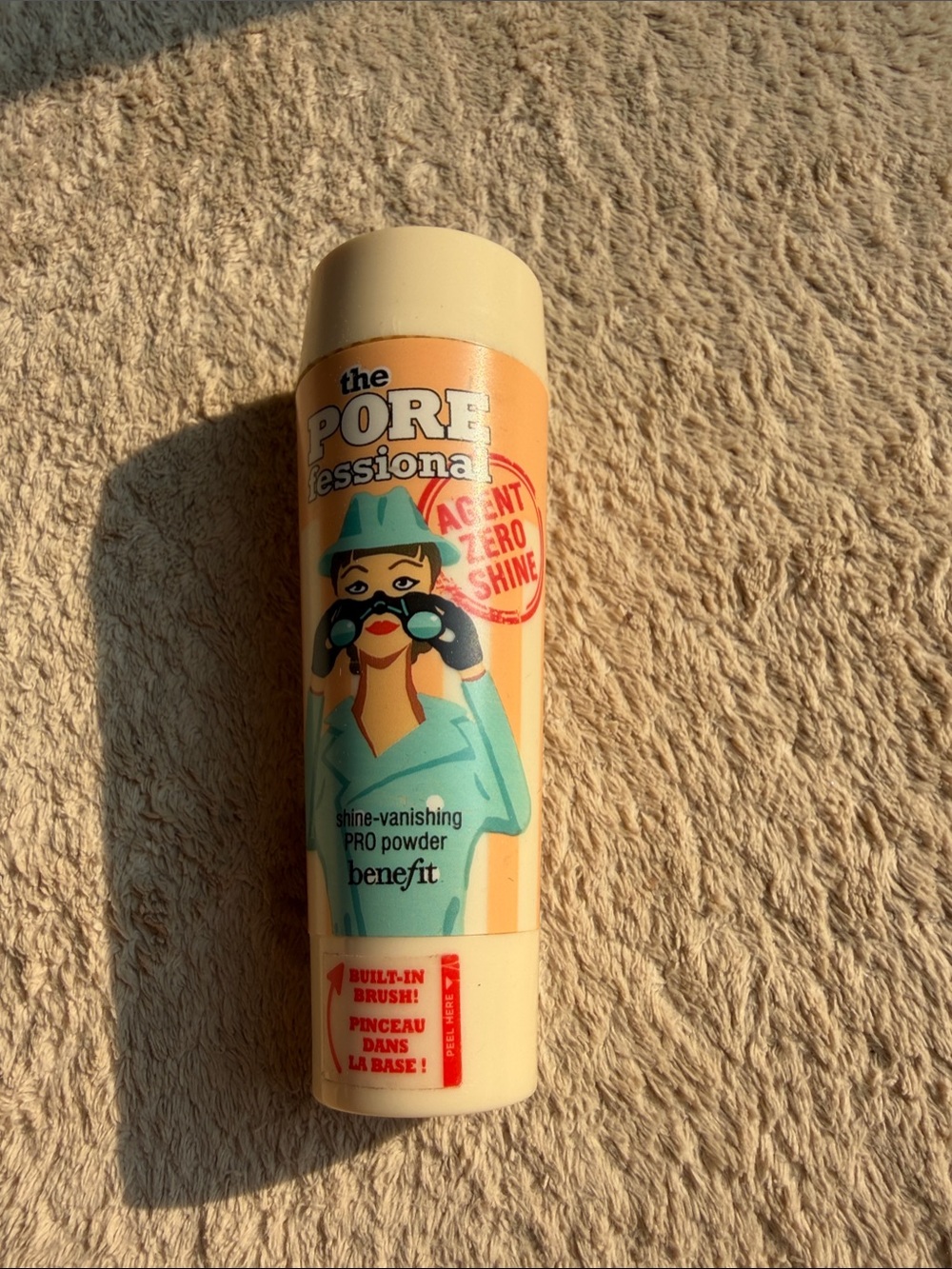 Benefit POREfessional Stick in Cream and Teal Illustration. Vintage. New